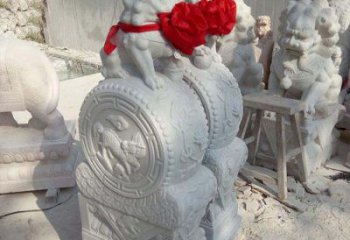 无锡汉白玉狮子门口镇宅精致雕塑