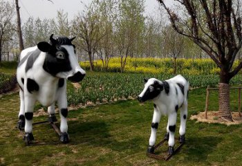 无锡动态奶牛雕塑精细手工制作