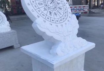 无锡中领雕塑：汉白玉日晷雕塑
