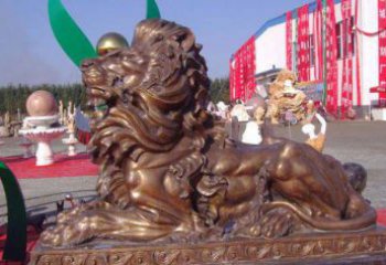 无锡汇丰西洋狮子铜雕，精美华贵
