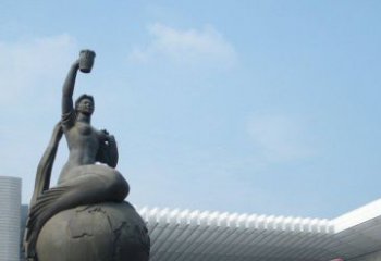 无锡中领雕塑推出的精美雕塑——铜铸地球塑像，…