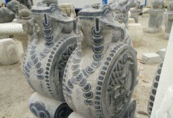无锡古韵深远，金蟾抱鼓石仿古门墩雕塑