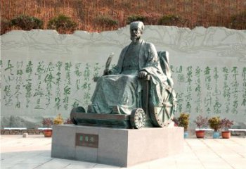 无锡享誉世界的诸葛亮铜雕景观雕塑