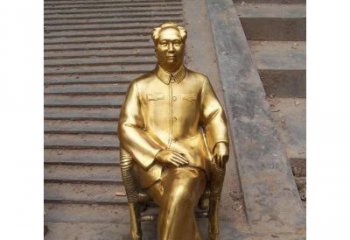 无锡毛泽东伟人铜雕纪念像