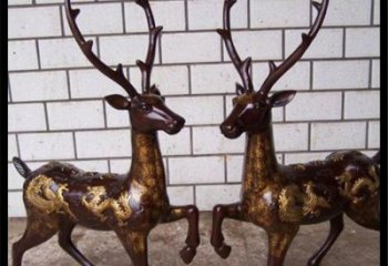 无锡中领雕塑梅花鹿玻璃钢动物雕塑是一款造型精…
