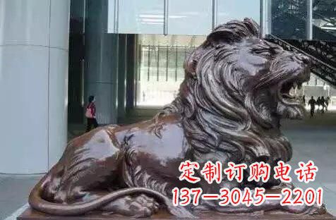 无锡华丽铜雕狮子,风格独具特色