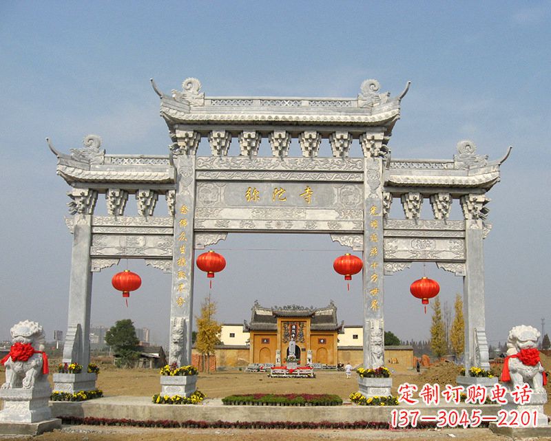无锡特色石雕牌坊,用心雕就是一种艺术