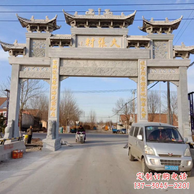 无锡牌楼的石雕