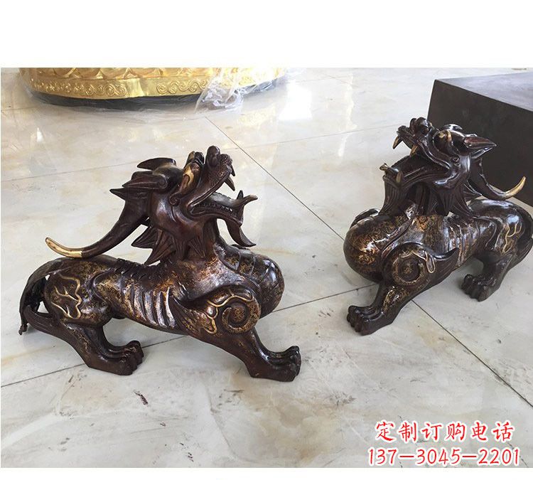 无锡浙江中领雕塑：高质量貔貅铜雕像
