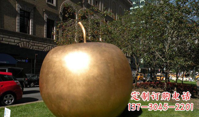 无锡苹果城市景观铜雕,精致绝美!