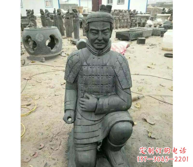 无锡青石仿古兵马俑雕塑