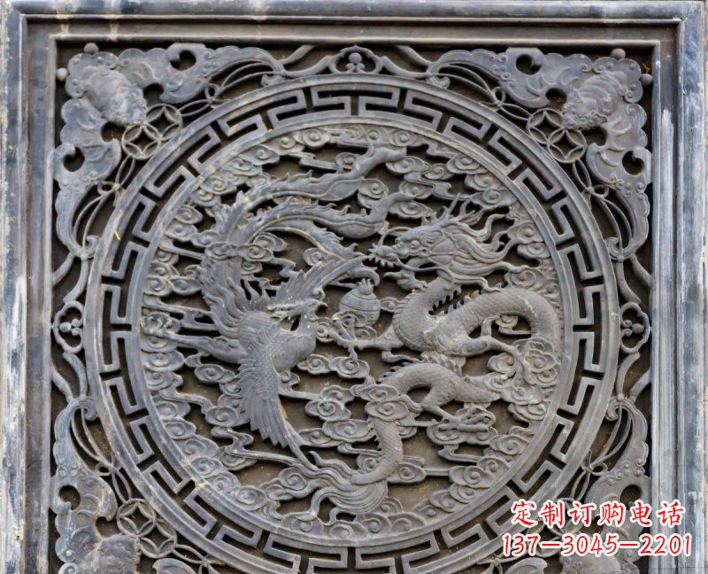 无锡传统工艺青石龙雕精美绝伦