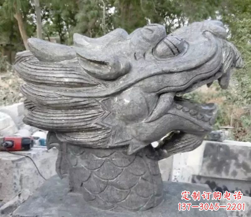 无锡青石龙头雕塑