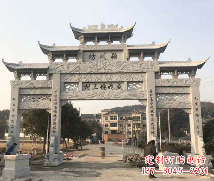无锡特色大理石牌坊雕塑