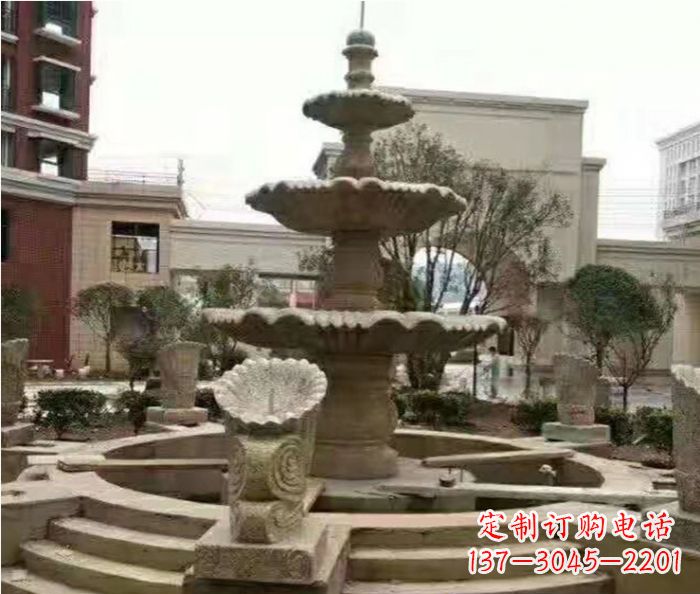 无锡砂岩大型喷泉石雕