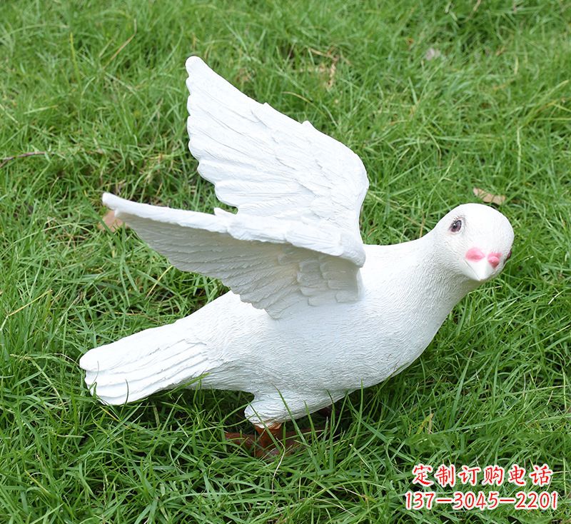无锡象征和平的少女和平鸽雕塑
