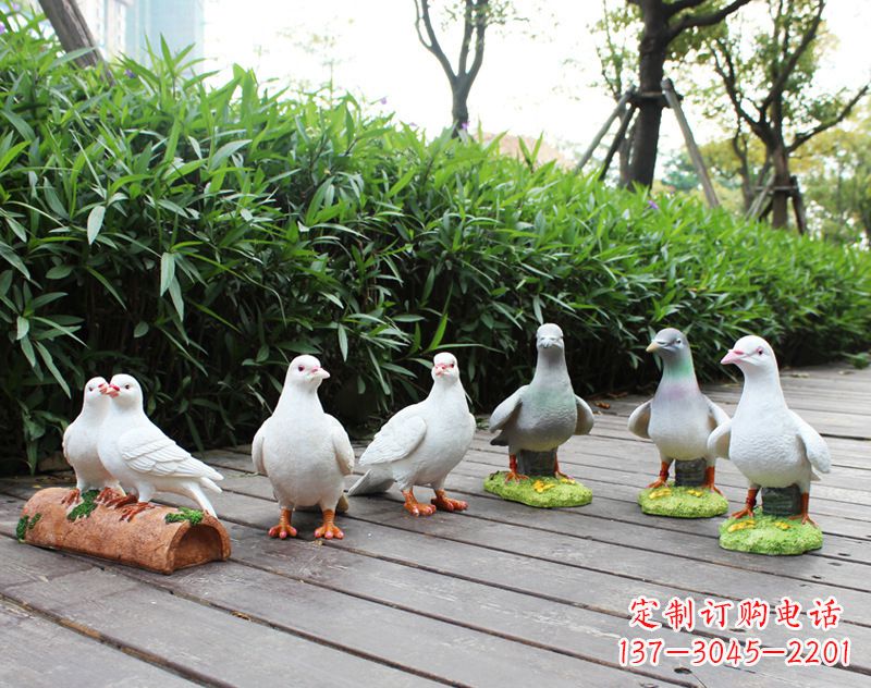 无锡祝福世界的和平鸽雕塑