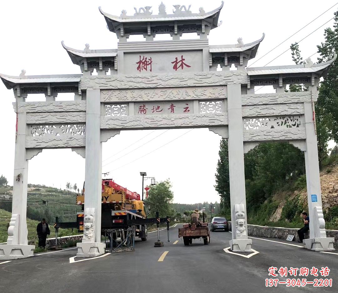 无锡中领雕塑牌楼雕塑,精美绝伦