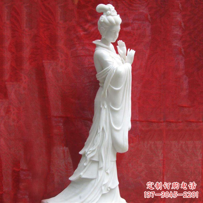 无锡精美无双的汉白玉貂蝉雕塑