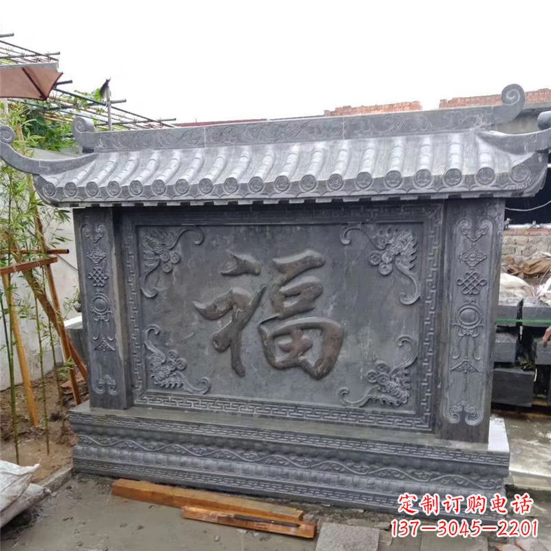 无锡中领雕塑：福字雕塑，点缀婚房庭院