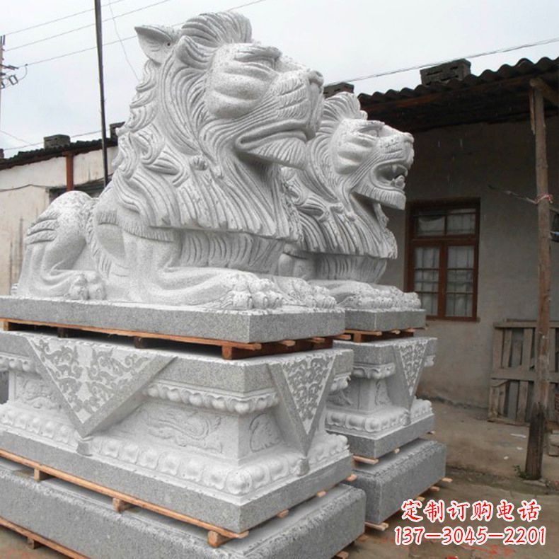 无锡港币狮子雕塑,华丽展现华夏气势
