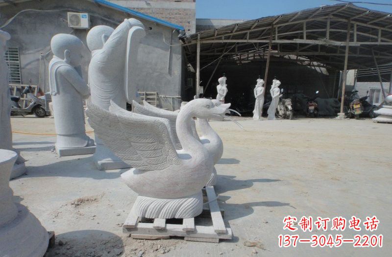 无锡中领雕塑:独具特色的天鹅喷水雕塑