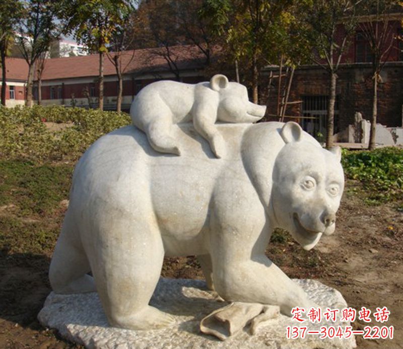 无锡狗熊雕塑景观,给你一个精美园林