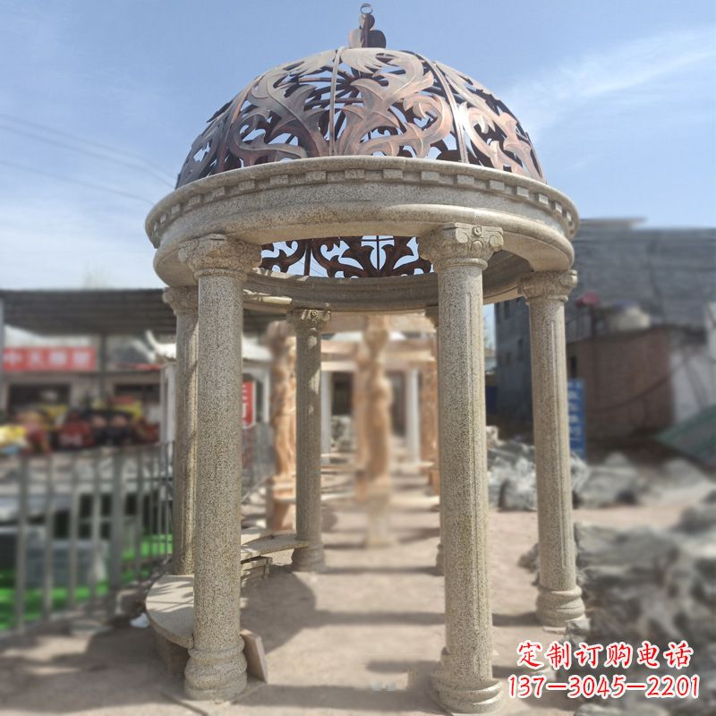 无锡中领雕塑提供精美欧式凉亭雕塑定制服务,其…