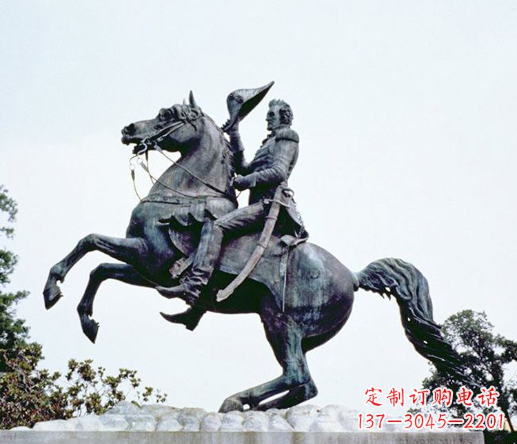 无锡石雕西方骑马人物雕塑