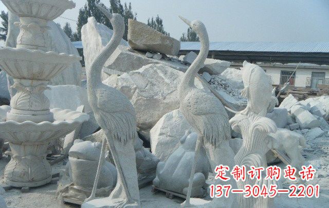 无锡石雕仙鹤