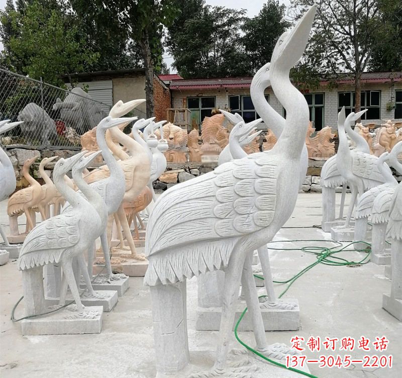 无锡石雕小仙鹤