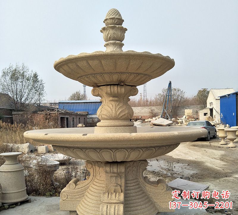 无锡石雕小鱼喷泉
