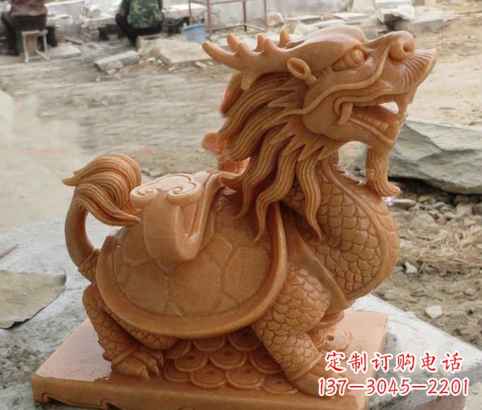 无锡石雕招财龙龟