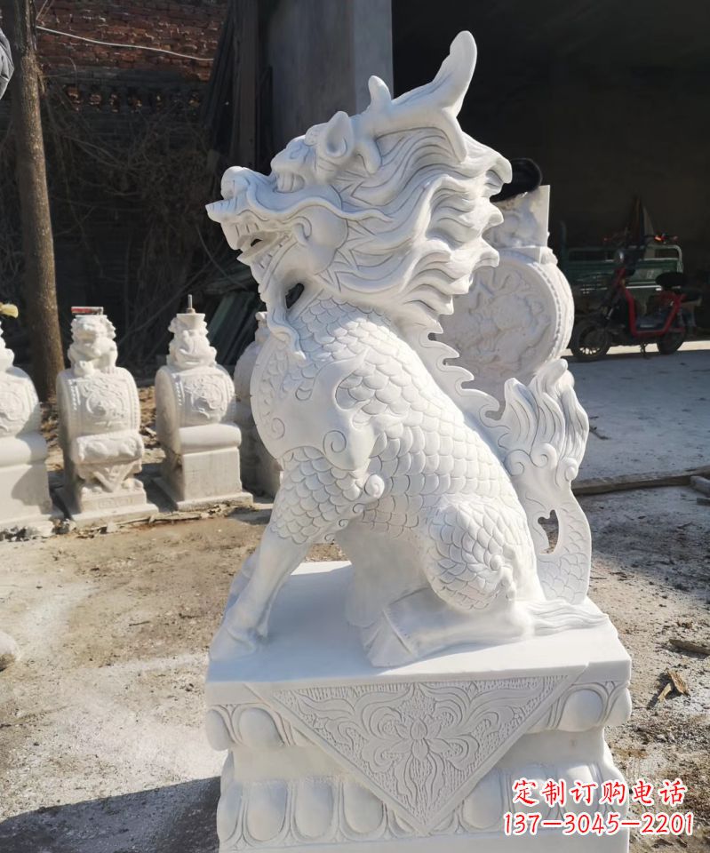 无锡石雕镇宅麒麟神兽雕塑
