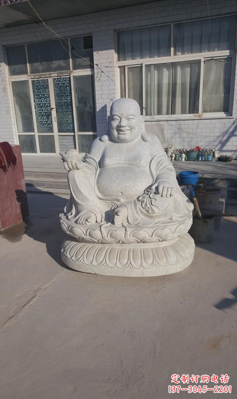 无锡石雕坐式弥勒佛