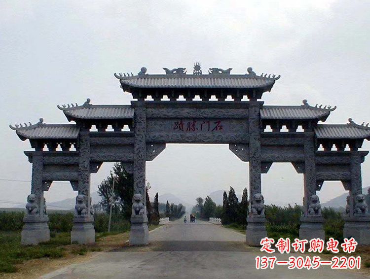 无锡石牌坊 斗楼