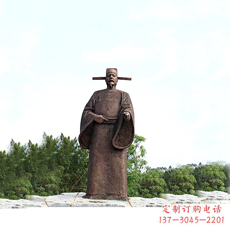 无锡世界法医学鼻祖纯铜宋慈公园景区终归历史名人雕像