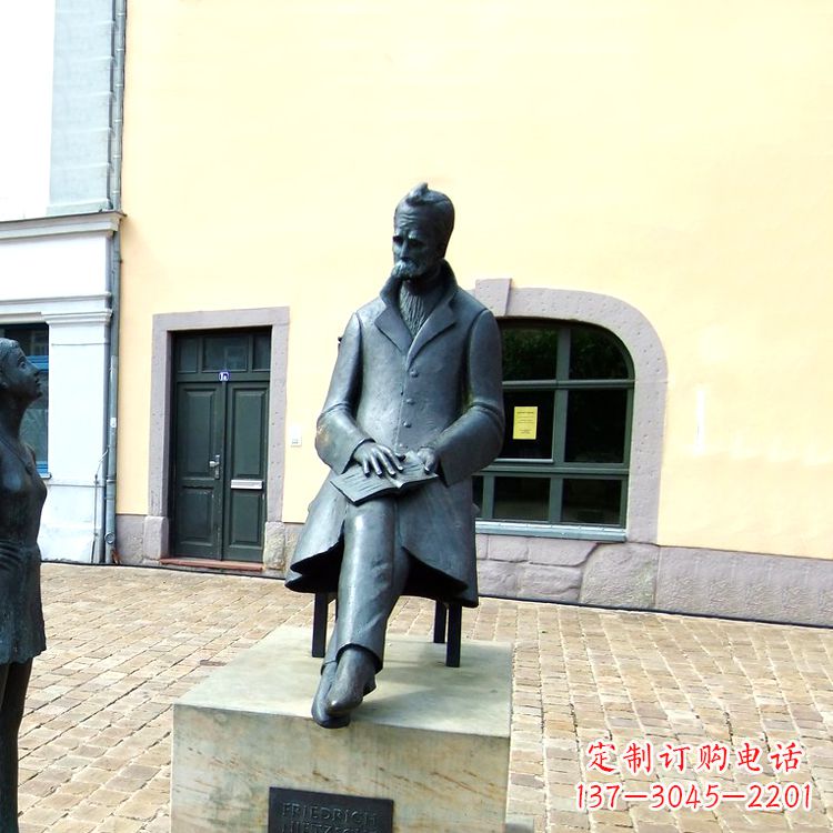 无锡世界名人德国著名哲学家尼采铜雕景观雕塑