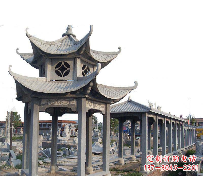 无锡双层仿古凉亭石雕