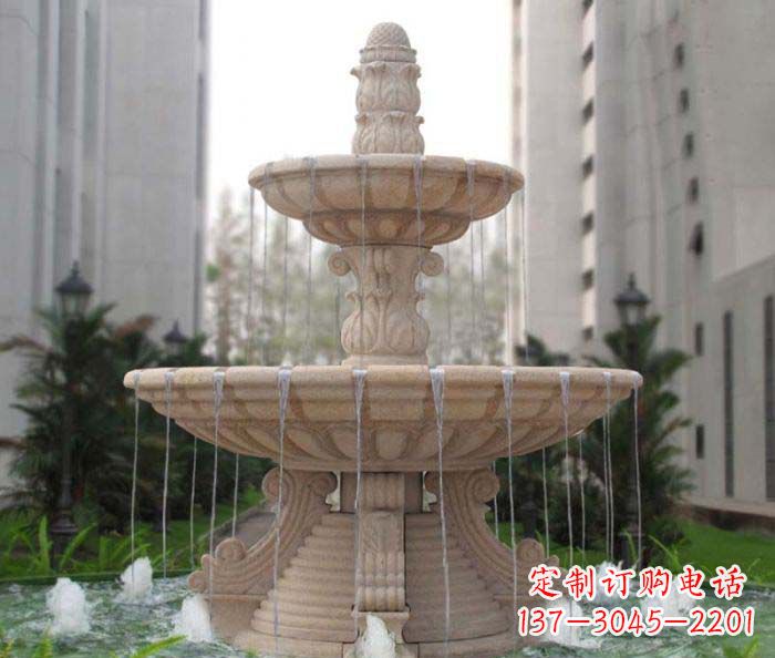 无锡双层喷泉小区石雕