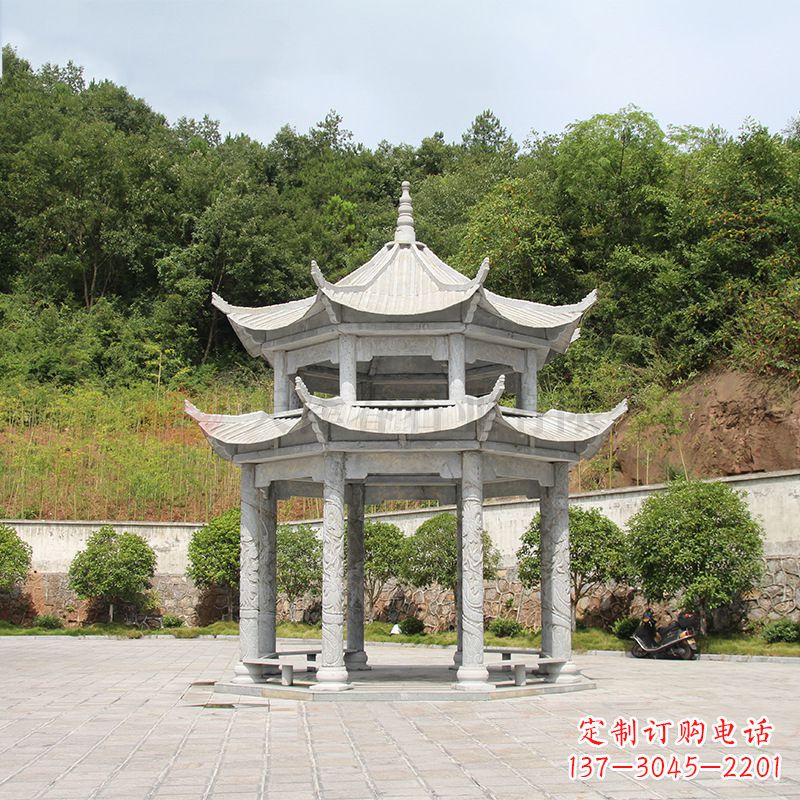 无锡双层庭院石凉亭