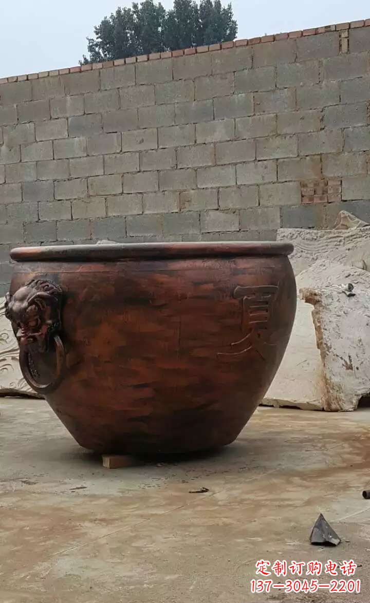 无锡水缸铜雕