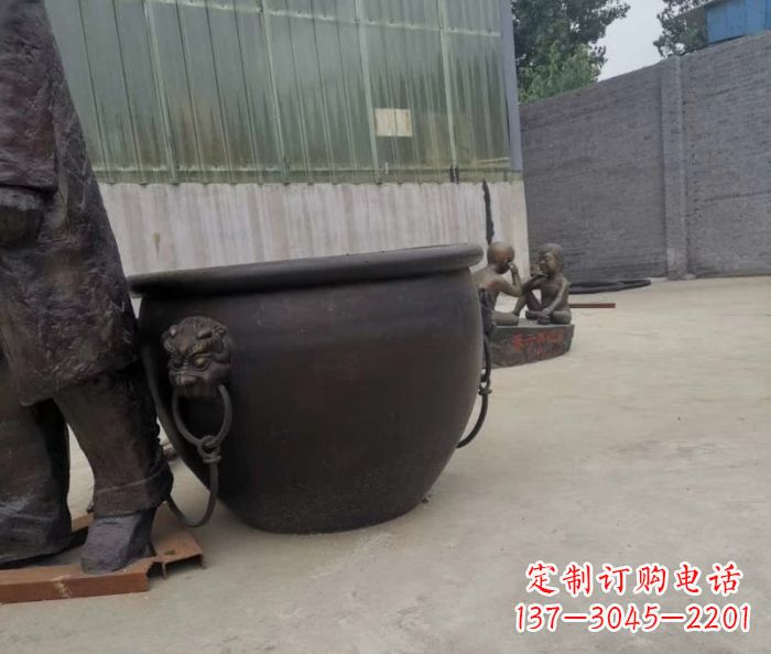 无锡水缸铜雕塑 (2)