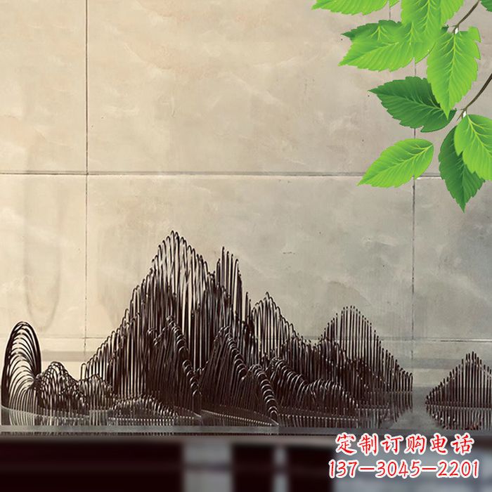 无锡水景水池不锈钢假山雕塑