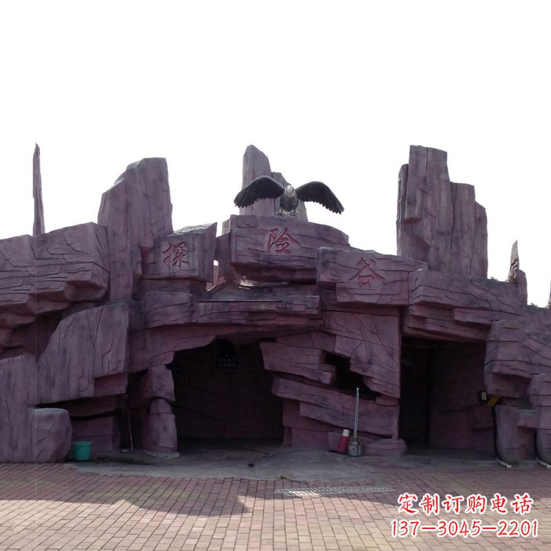 无锡水泥塑石大门景观假山