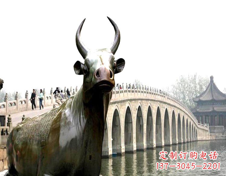 无锡水牛铜雕景观