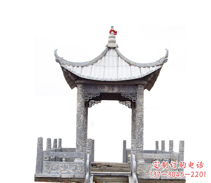 无锡四角仿古石凉亭石雕