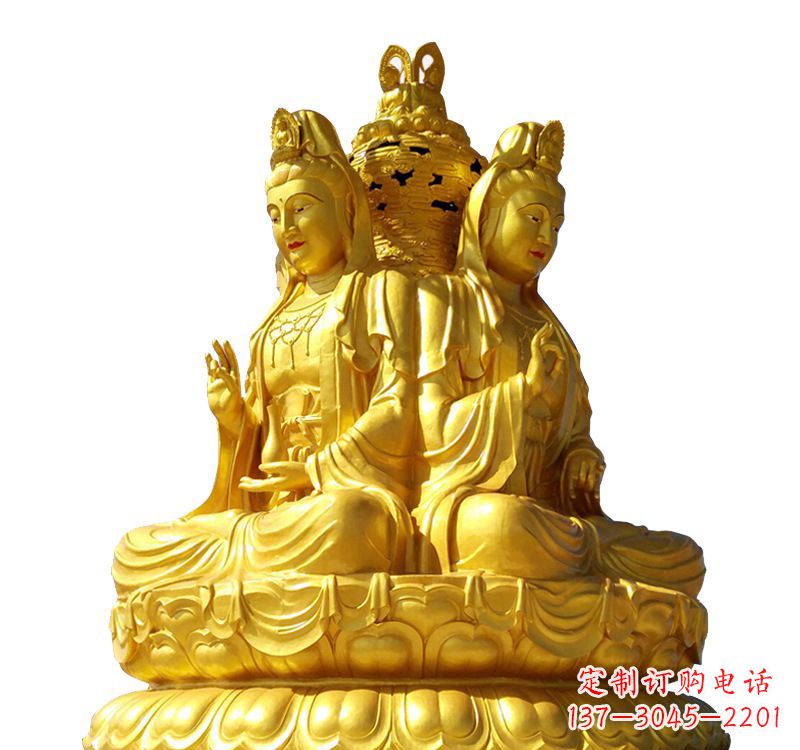 无锡四面观音菩萨铜像
