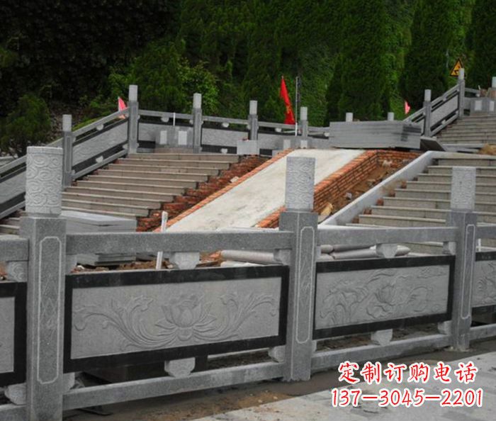 无锡寺庙景观仿古石栏板 (2)