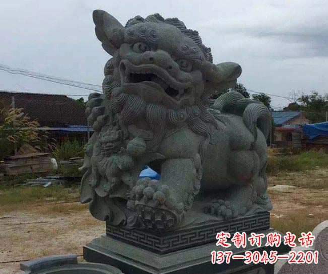 无锡寺庙景观南方狮子石雕